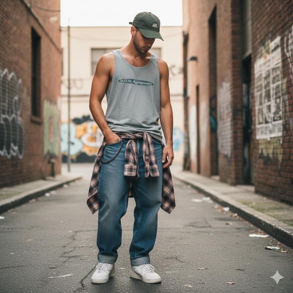 Vintage 90s B.U.M.‎ Equipment Tank Top